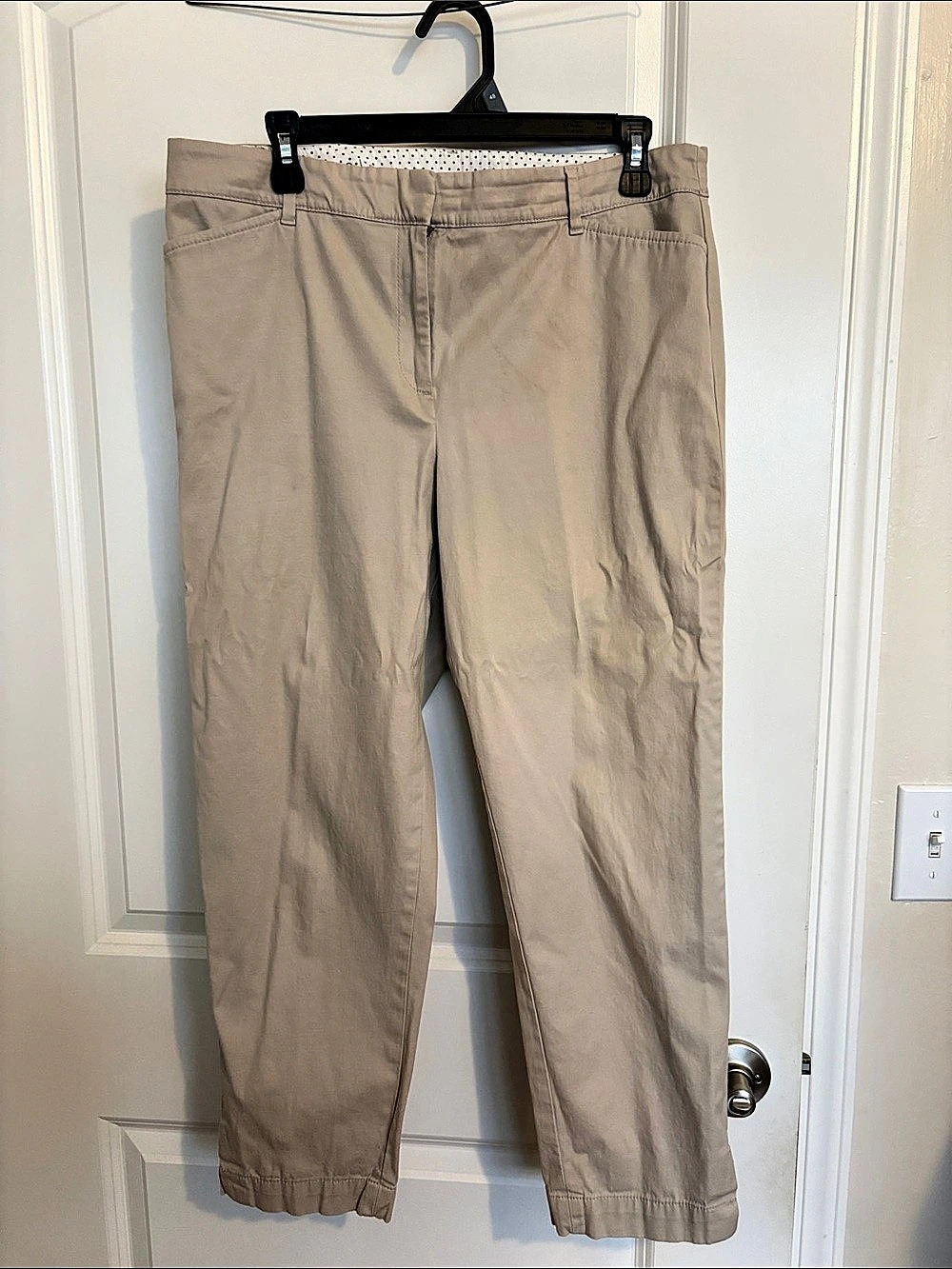 Talbots Perfect Crop Pants in Beige